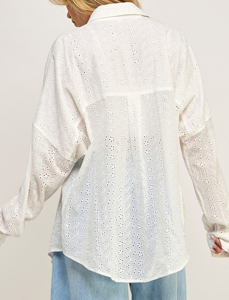 Eyelet Embroidered Shirt