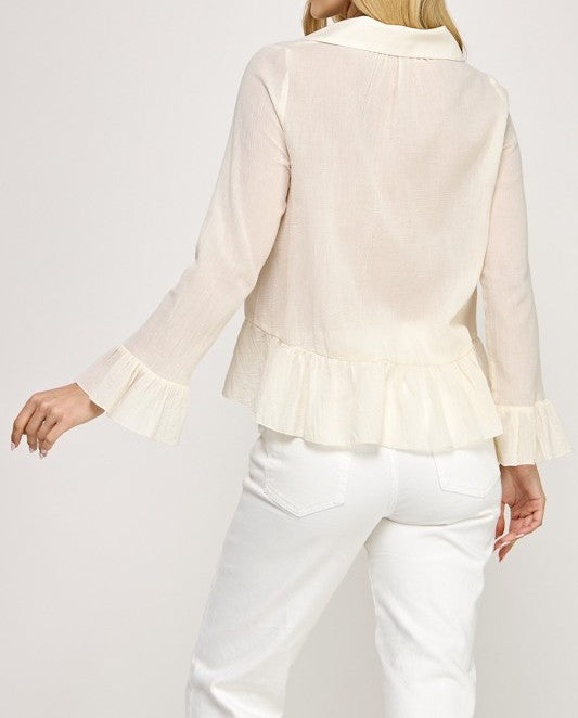 Ruffle Boho Top