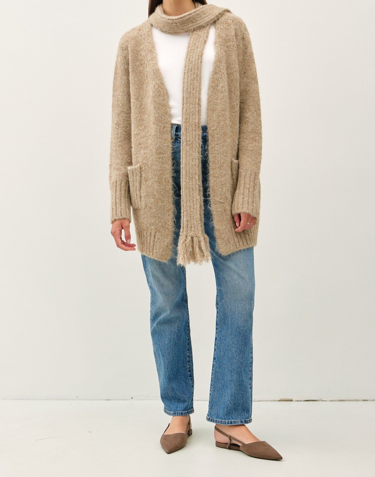 Scarf Cardigan