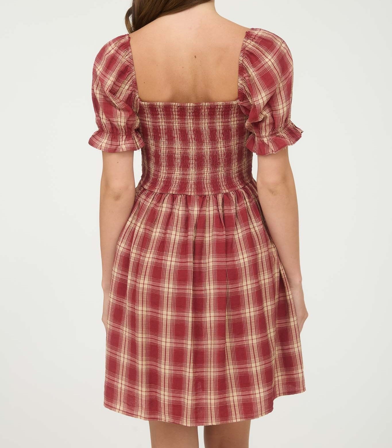 Plaid Mini Dress