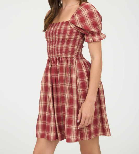 Plaid Mini Dress