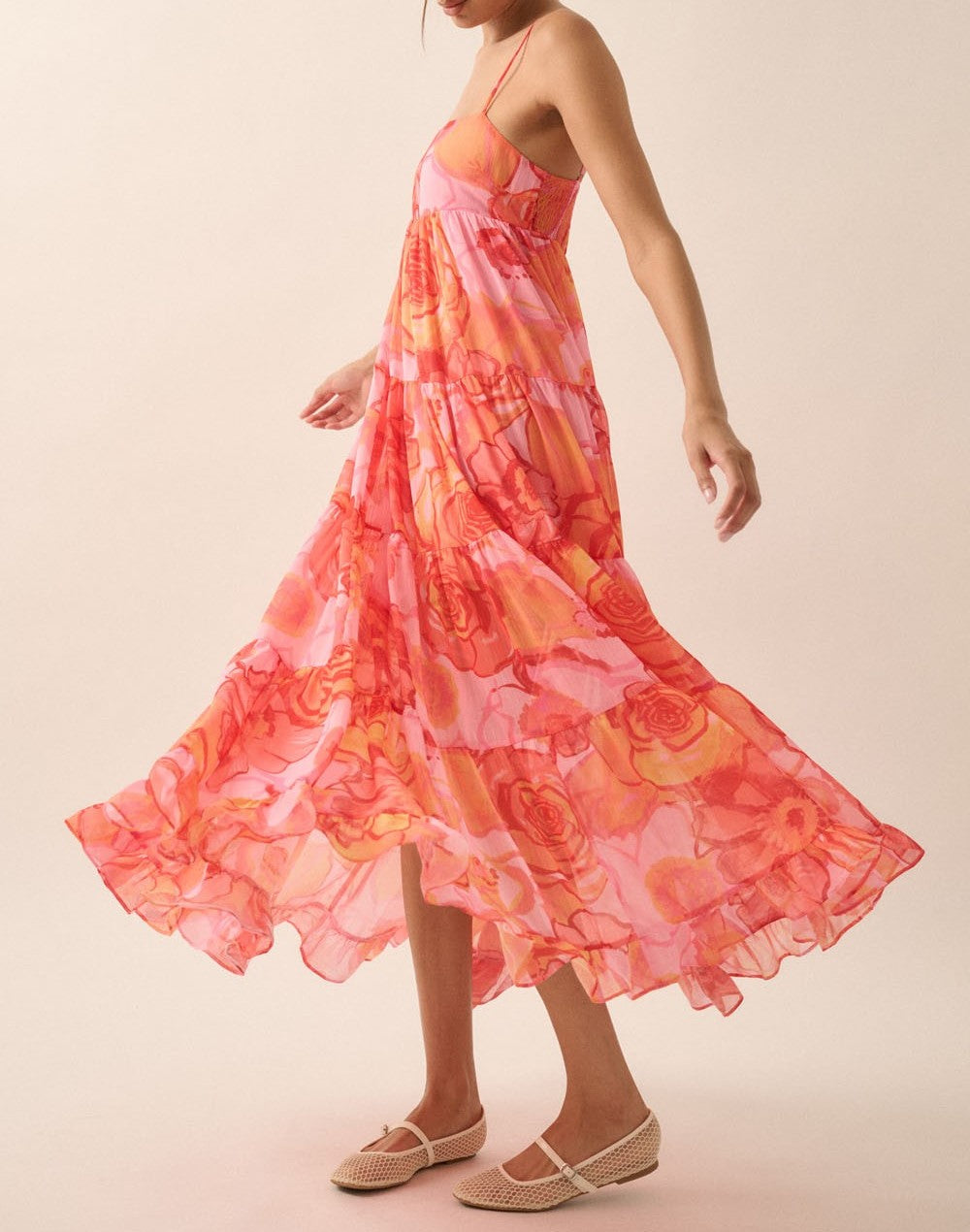Floral Chiffon Dress