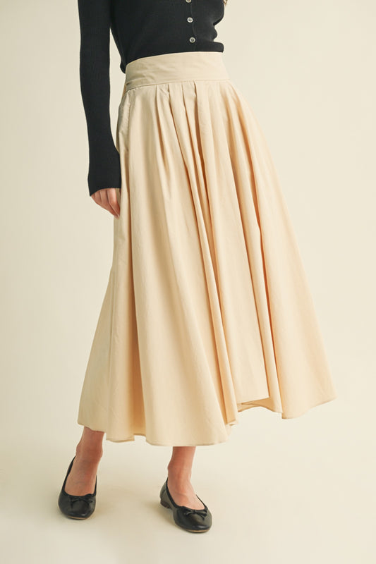 Tie Back Flare Skirt