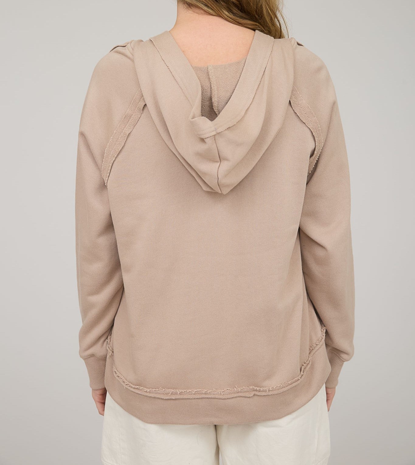 Raw Edge Hoodie