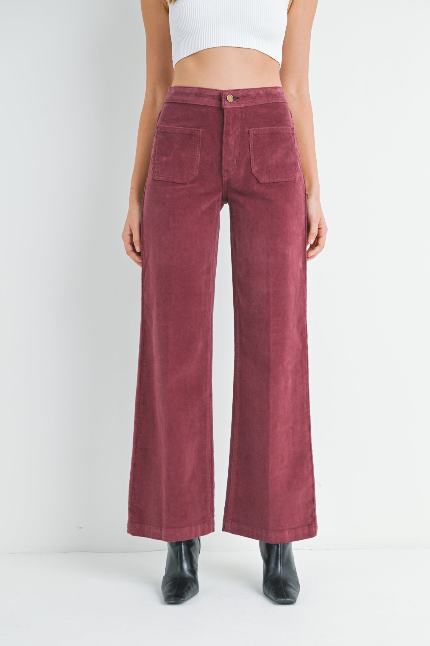 Corduroy Patched Pants