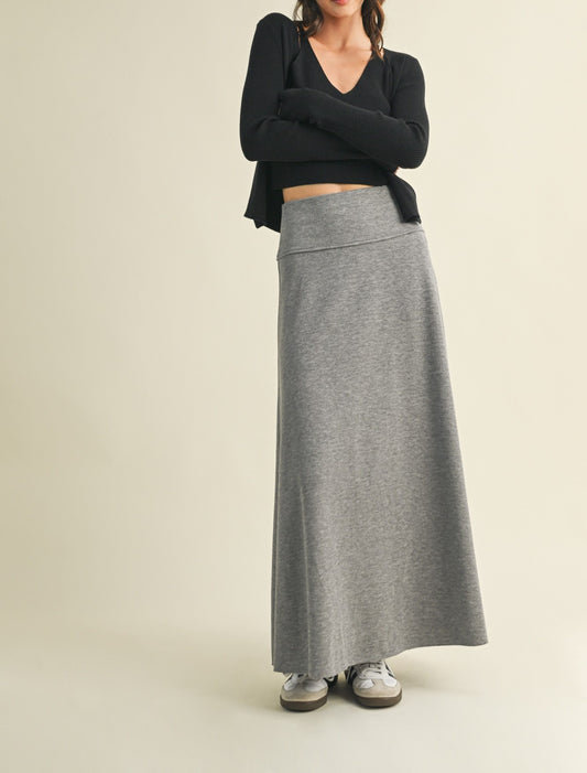 Rib Maxi Skirt