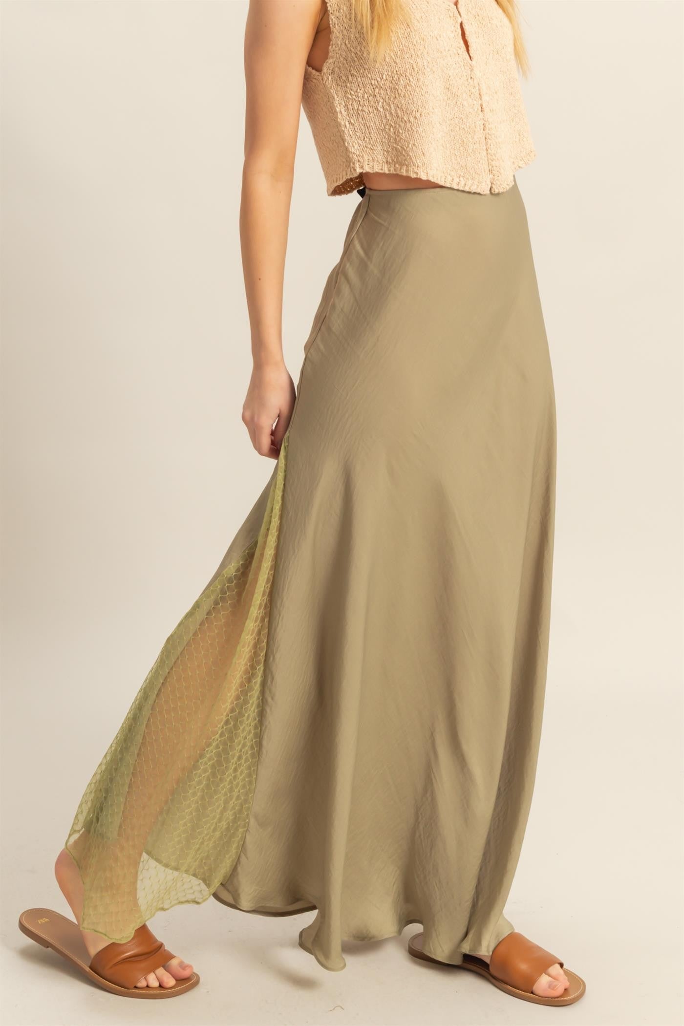 Bea Satin Skirt