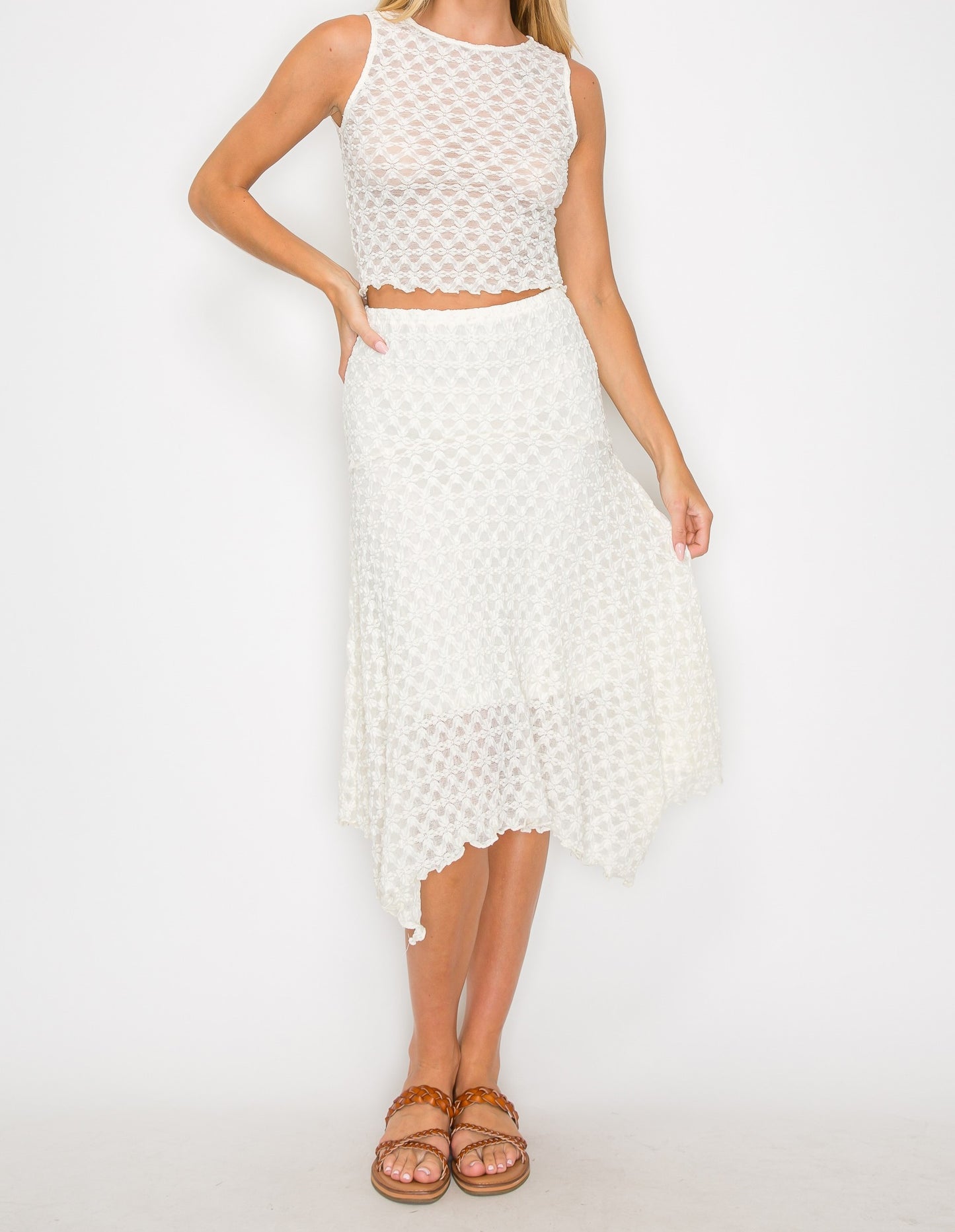 Embroidery Lace Top