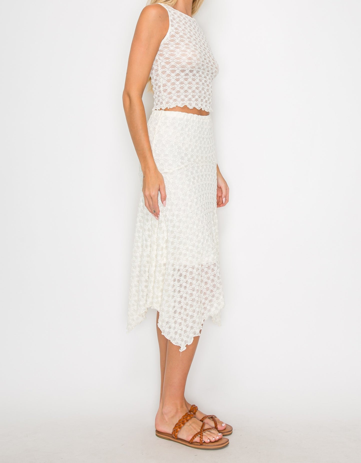 Embroidery Lace Top
