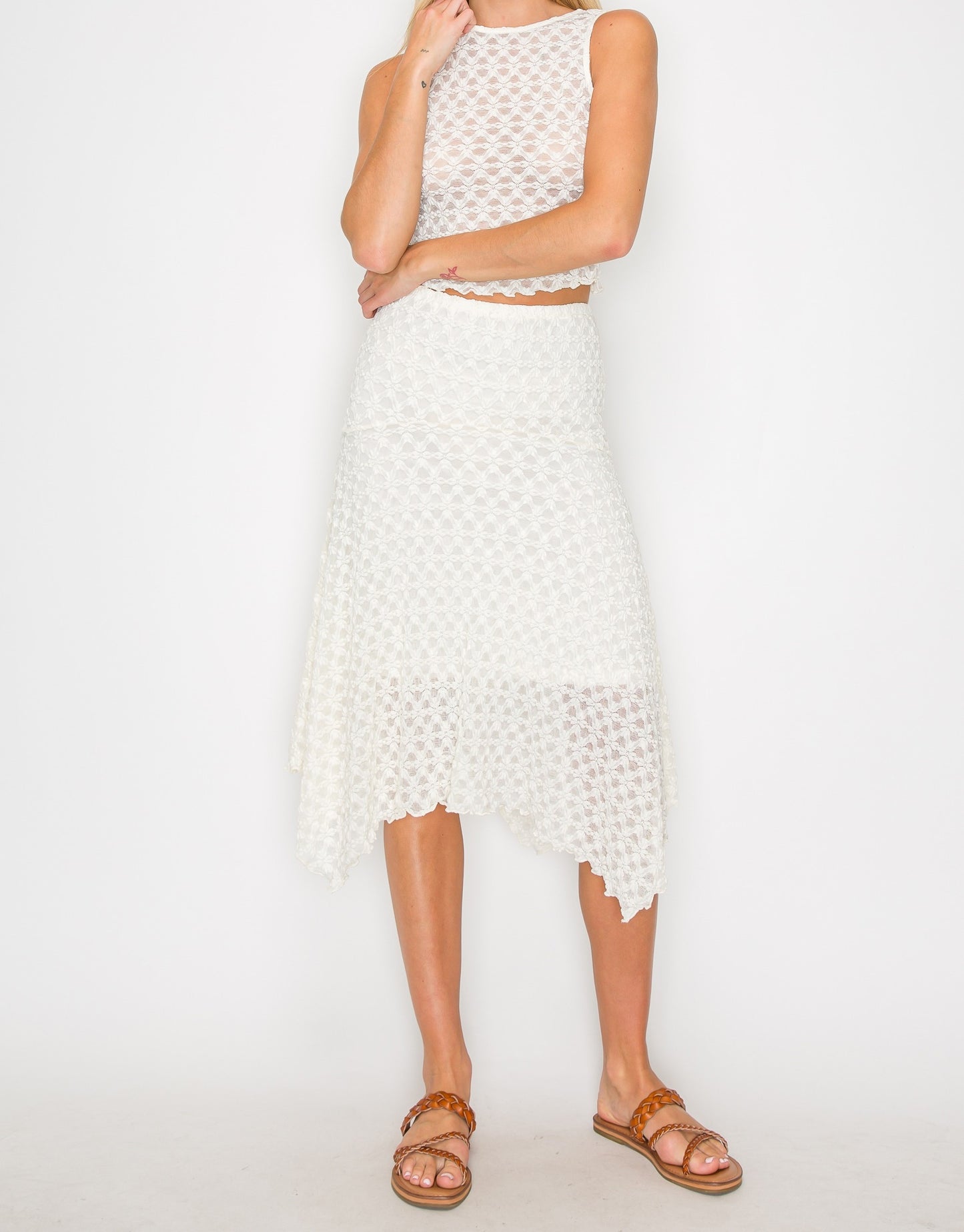 Embroidery Lace Top