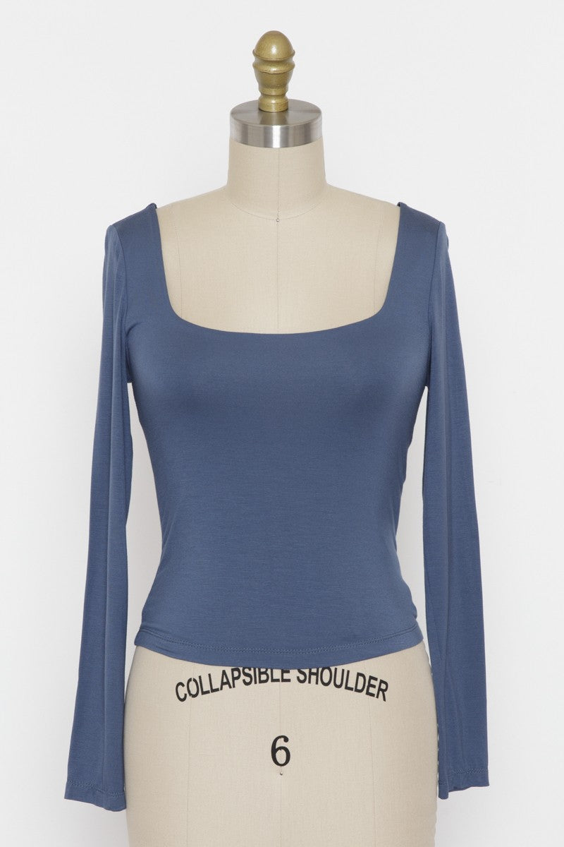 Long Sleeve Square Top