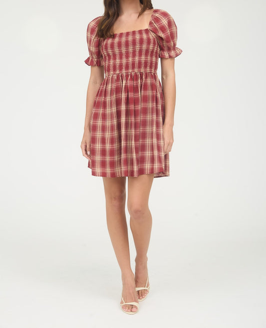 Plaid Mini Dress