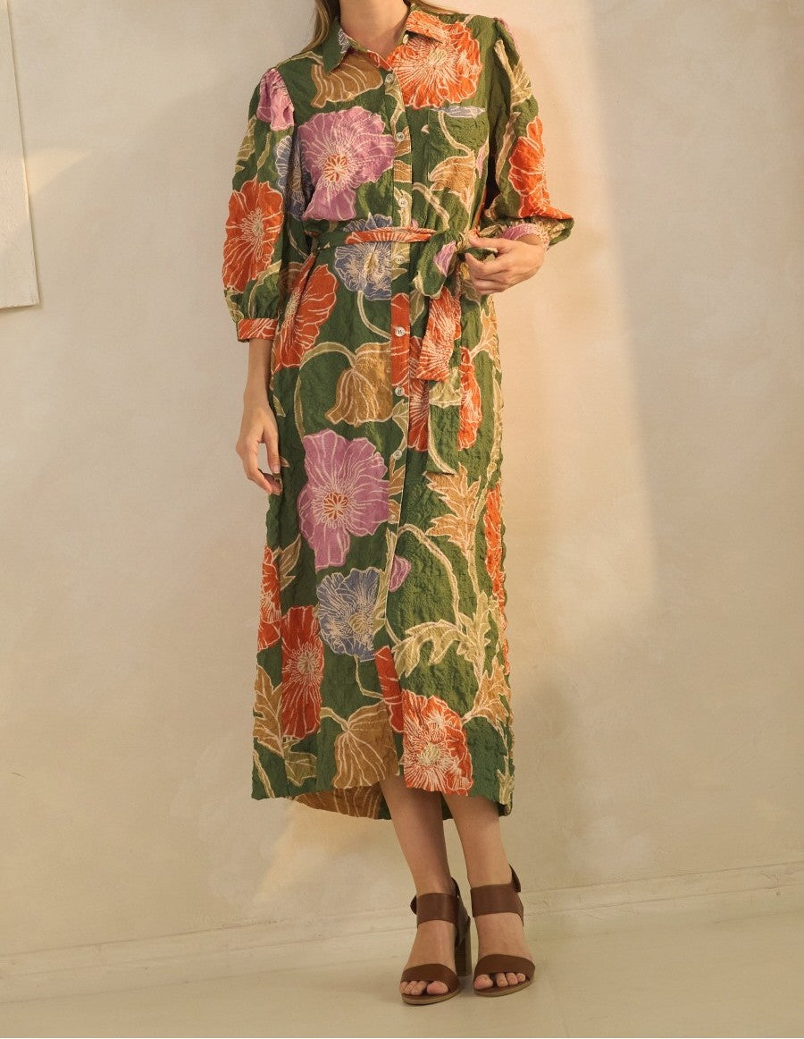 Floral Shirt Dress