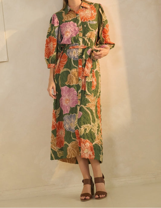 Floral Shirt Dress