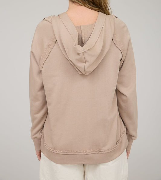 Raw Edge Hoodie