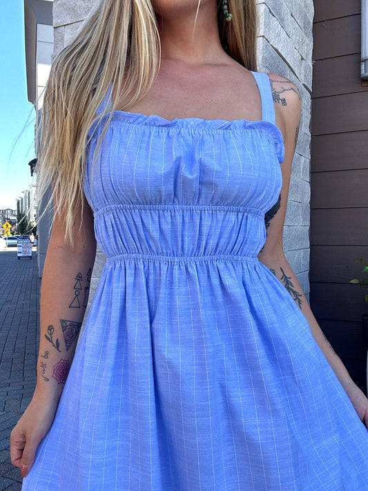 Gathered Midi Dress