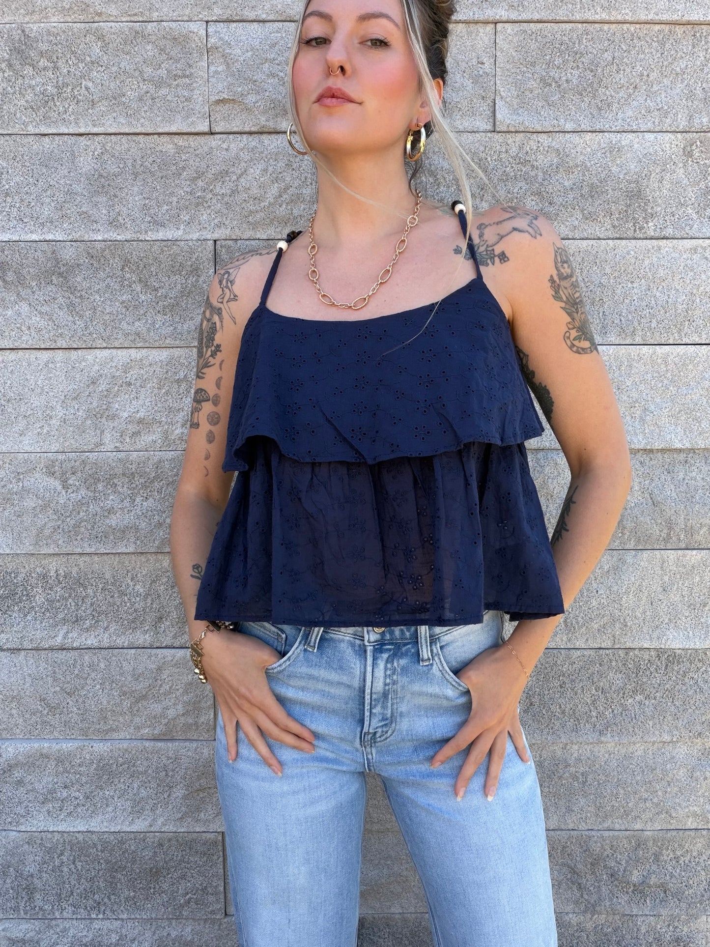 Tiered Floral Top