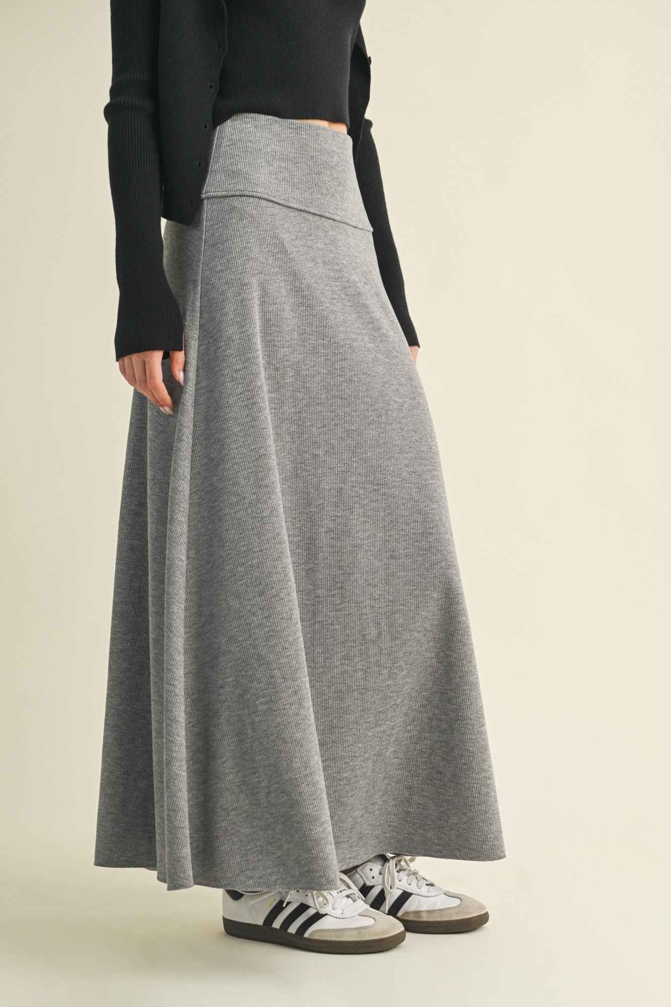 Rib Maxi Skirt