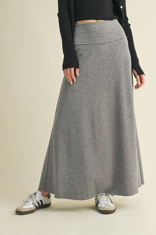 Rib Maxi Skirt