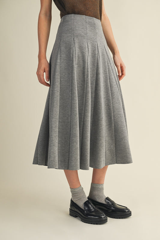 Gored Midi Skirt