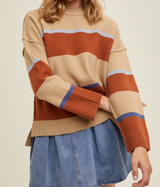 Rustic Wave Sweater