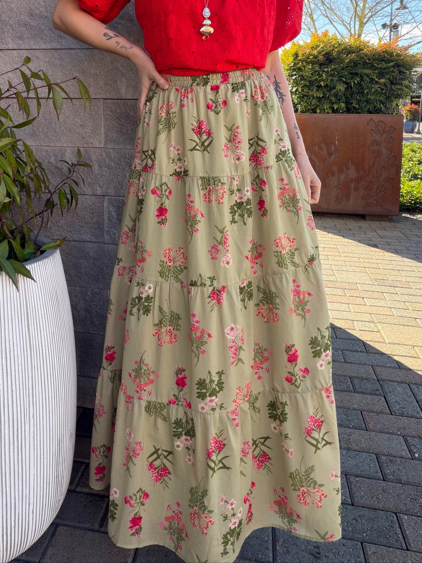 Floral Maxi Skirt