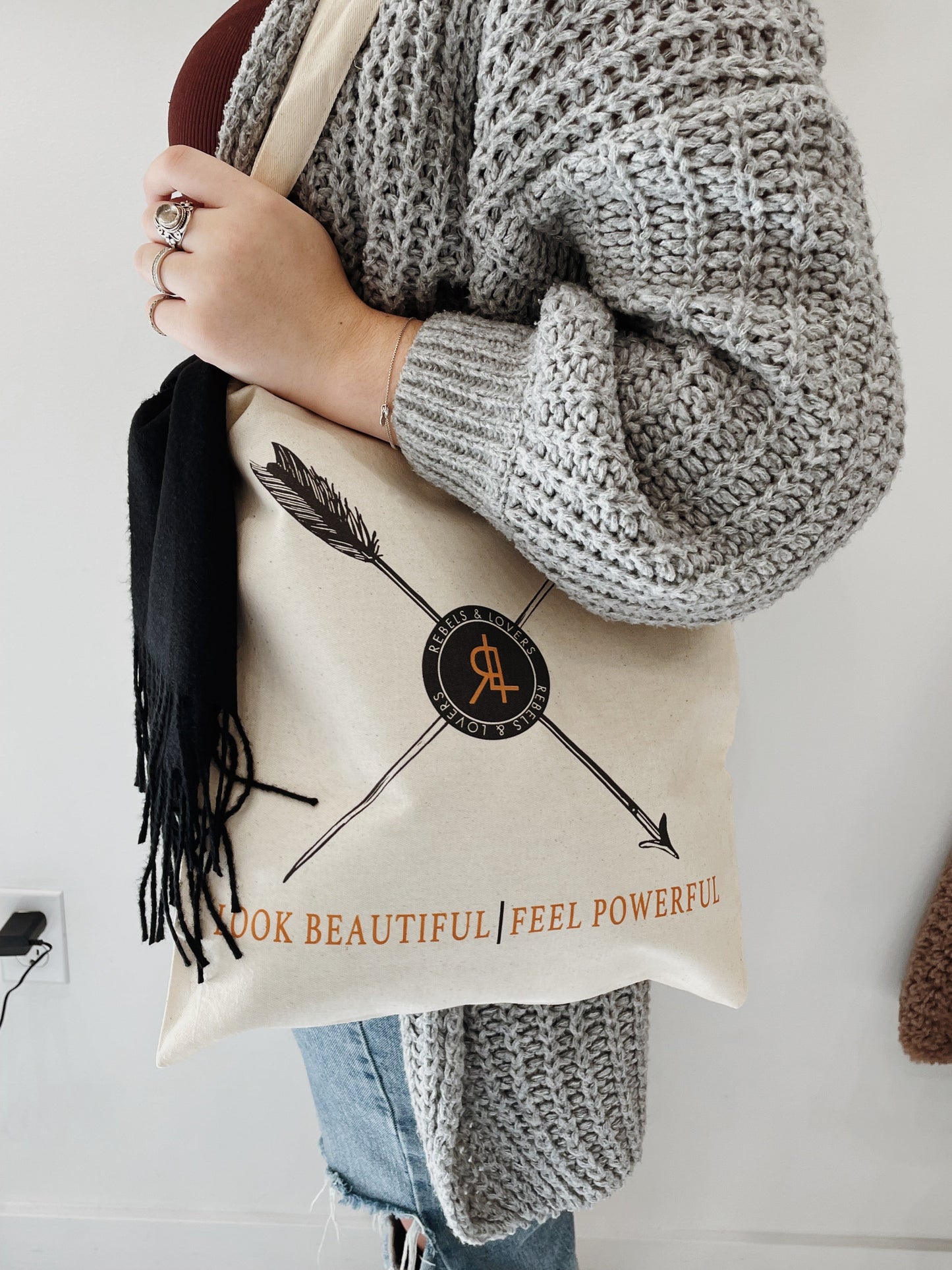 Look Beautiful Feel Powerful Tote